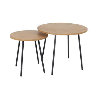 Sofabord AB5096, rundt, sæt med 2 borde, 55 × 55 × 45 cm