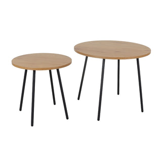 Sofabord AB5096, rundt, sæt med 2 borde, 55 × 55 × 45 cm