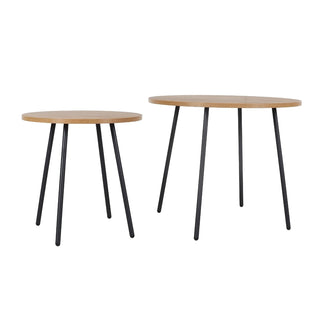 Sofabord AB5096, rundt, sæt med 2 borde, 55 × 55 × 45 cm