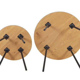 Sofabord AB5096, rundt, sæt med 2 borde, 55 × 55 × 45 cm