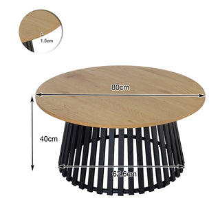 Sofabord AB5055, rundt, 80 × 80 × 40 cm