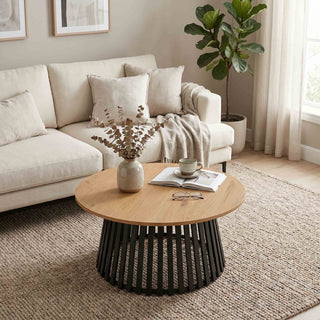 Sofabord AB5055, rundt, 80 × 80 × 40 cm