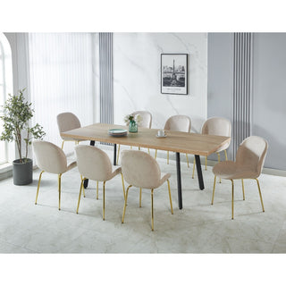 Spisebord Hope med udtræk, rektangulært, 8 personer, 160/220 × 90 × 76 cm