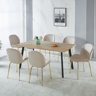 Spisebord Hope med udtræk, rektangulært, 8 personer, 160/220 × 90 × 76 cm