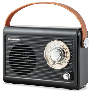 Radio med Bluetooth Electromures EM 1005 – Retro Design, 5 W, FM, USB, AUX, Sort