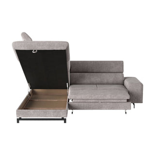 Hjørnesofa Emma med sovefunktion, højrevendt, 3 personer, med opbevaring, 262 × 215 × 97 cm