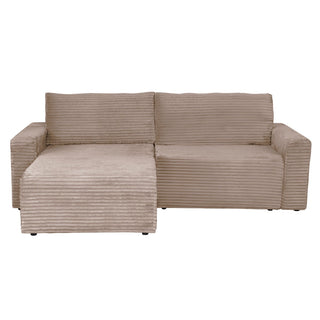 Hjørnesofa Joseph, 3 personer, venstre- eller højrevendt, med opbevaring, 258 × 173 × 90 cm