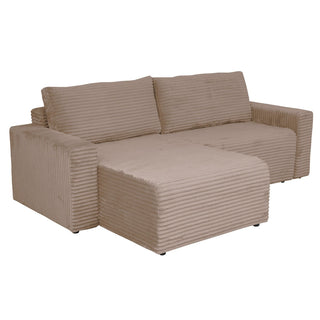 Hjørnesofa Joseph, 3 personer, venstre- eller højrevendt, med opbevaring, 258 × 173 × 90 cm