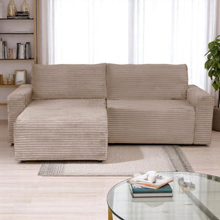 Hjørnesofa Joseph, 3 personer, venstre- eller højrevendt, med opbevaring, 258 × 173 × 90 cm