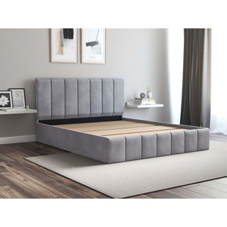 Dobbeltseng Cozy, polstret, med madras, 160 × 200 cm