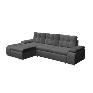 Hjørnesofa Thasos med sovefunktion, 5 personer, højrevendt, med opbevaring, 290 × 170 × 90 cm