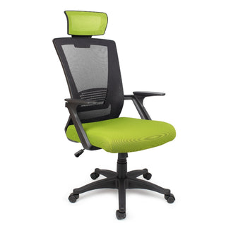 Ergonomisk kontorstol Pixy XL med lændestøtte og nakkestøtte, mesh