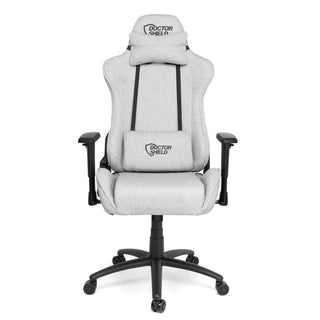 Gamerstol Doctor Shield Air Force med lændepude og nakkepude, drejelig, stof