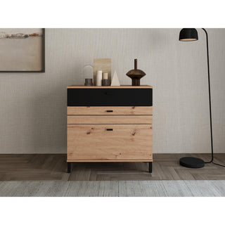 Kommode Bitinia 3F, med 3 skuffer, 77 × 35,2 × 77,4 cm