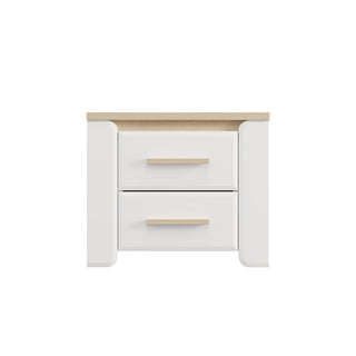Sengebord Aberdeen 2F, med skuffer, 58 × 40,1 × 49,2 cm
