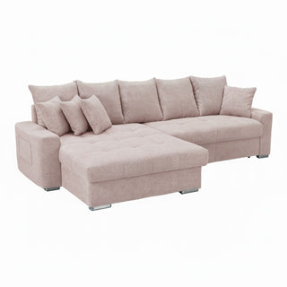 Hjørnesofa MM272 REC/BK BREIT-2F med sovefunktion, 3 personer, højrevendt, med opbevaring, 293 × 164 × 89 cm