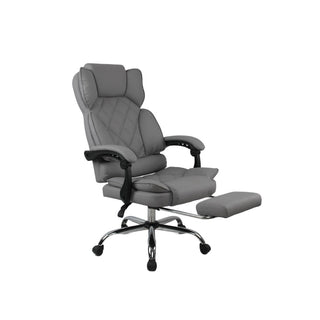 Kontorstol Mereo, ergonomisk med fodstøtte, drejelig, PVC