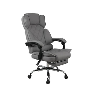 Kontorstol Mereo, ergonomisk med fodstøtte, drejelig, PVC