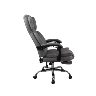 Kontorstol Mereo, ergonomisk med fodstøtte, drejelig, PVC