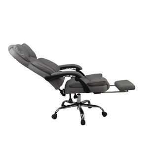 Kontorstol Mereo, ergonomisk med fodstøtte, drejelig, PVC