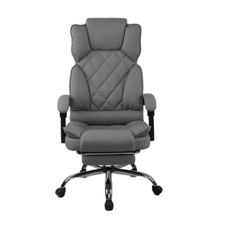 Kontorstol Mereo, ergonomisk med fodstøtte, drejelig, PVC