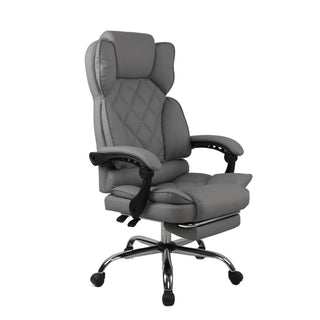 Kontorstol Mereo, ergonomisk med fodstøtte, drejelig, PVC