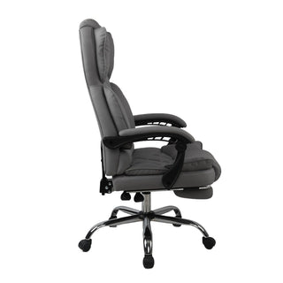 Kontorstol Mereo, ergonomisk med fodstøtte, drejelig, PVC