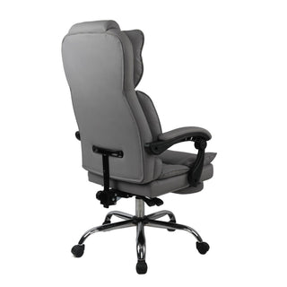 Kontorstol Mereo, ergonomisk med fodstøtte, drejelig, PVC