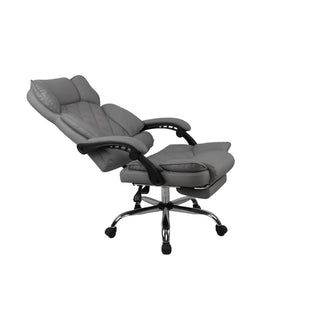 Kontorstol Mereo, ergonomisk med fodstøtte, drejelig, PVC