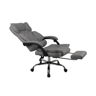 Kontorstol Mereo, ergonomisk med fodstøtte, drejelig, PVC
