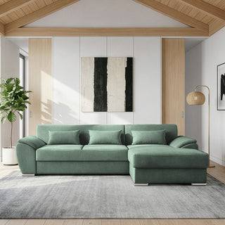 Hjørnesovesofa Picasso, 5 personer, venstrevendt, med opbevaring, 295 × 168 × 80 cm