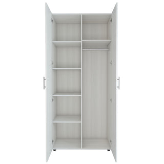 Garderobeskab Stefan, 2 låger, 90 × 203 × 53 cm