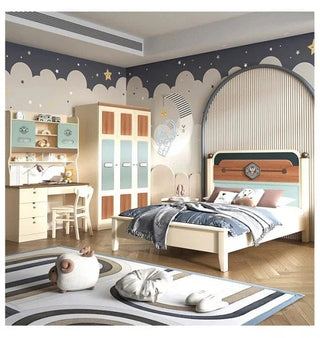 Courage unikt møbelsæt i massivt egetræ til børneværelse, Sæt med 4