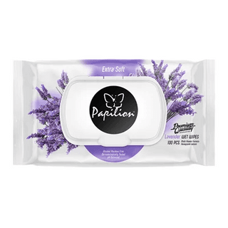 Papilon lavendel vådservietter, 100 stk
