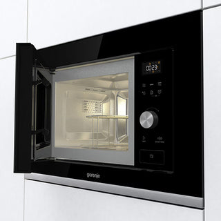 Gorenje BMX201AG1BG Indbygningsmikroovn 20 L – 800W – Grill – Sort