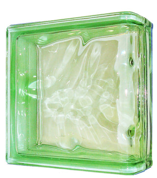 Glasbyggesten 19x19x8 cm – Linear End Wave (Afslutningssten)