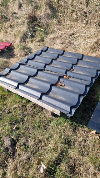 OUTLET – Classic stålplade 1200 x 1200 x 0,50 mm – Mat RAL 7016, uden antikondensdug