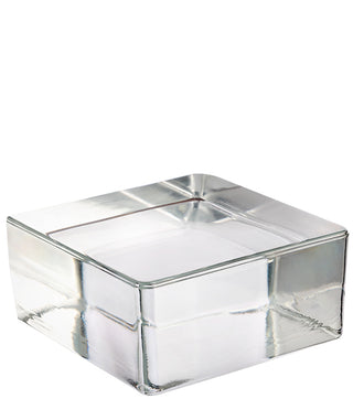 Glasbyggesten VetroPieno Clear Quadrato – Klar massiv glasblok