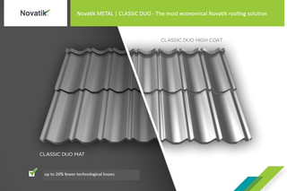 Novatik METAL Classic DUO Ståltag 0,50 mm – Bimodul Tagplader