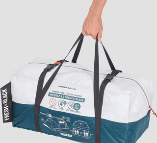 Arpenaz 4.2 Fresh&Black telt – 4 personer, 2 rum + living, mørklægning & UV-beskyttelse
