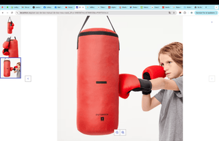 Boksesæt til Børn – Boksebold og Handsker | Coral Orange | 5+ år