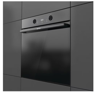 Indbygningsovn Gorenje BPS6737E04DBG – 77 L | 11 funktioner | AirFry | Pyrolytisk selvrens | Klasse A+ | Sort