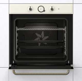 Indbygningsovn Gorenje BOS67371CLI – 77 L | 12 funktioner | AquaClean | Op til 300°C | Rustikt design | Beige