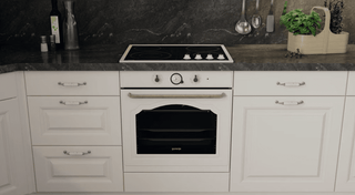 Indbygningsovn Gorenje BOS67371CLI – 77 L | 12 funktioner | AquaClean | Op til 300°C | Rustikt design | Beige