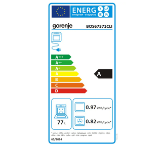Indbygningsovn Gorenje BOS67371CLI – 77 L | 12 funktioner | AquaClean | Op til 300°C | Rustikt design | Beige