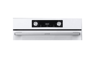 Indbygningsovn Gorenje BOS6737E13WG – 77 L | 13 funktioner | AirFry | HydroClean | Op til 300°C | Hvid