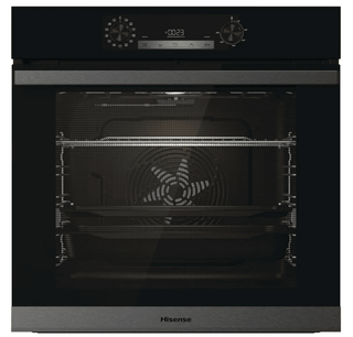 Indbygningsovn Hisense BSA65226AB – 77 L | 12 funktioner | AquaClean | Pizza 300°C | Sort