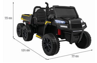 NOVOKIDS Farmer Beast Buggy – 24V elektrisk bil til børn, sort (12+ år)