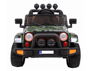 NOVOKIDS Full Time Jeep 4x4 Pro – 12V Elbil til Børn, Camouflage (3–9 år)