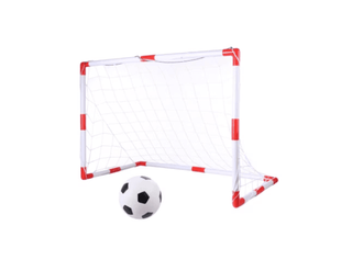 King Sport 2-i-1 Fodboldsæt til Børn – Rød/Hvid